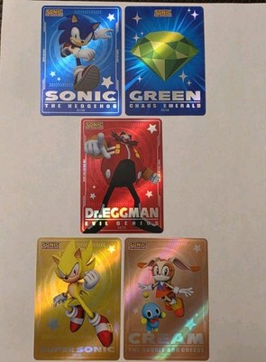 Sonic The Hedgehog Wendys Lot Of 5 Collectable Cards