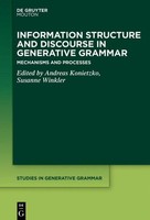 Information Structure And Discourse In Generative Grammar, Andreas Konietzko