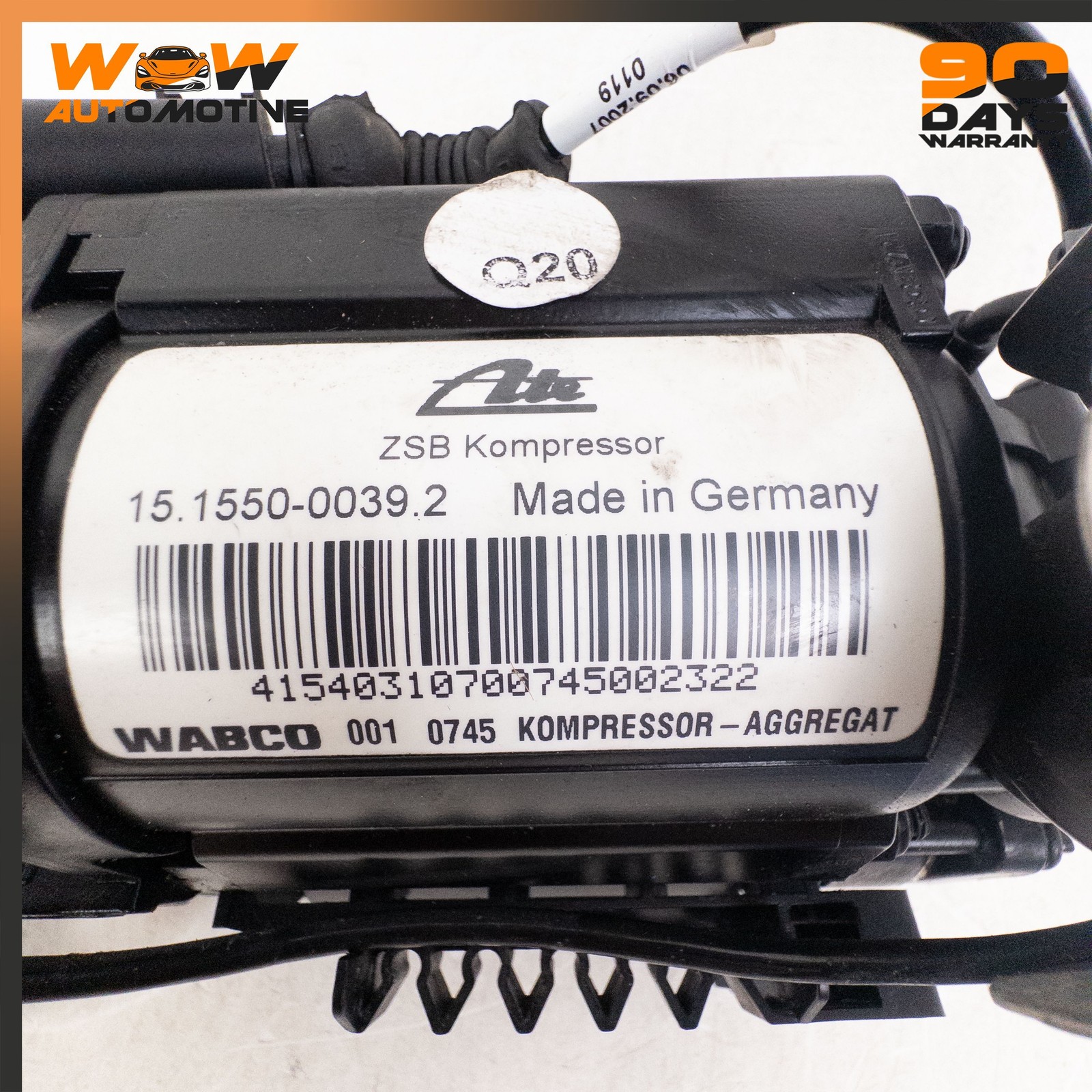 06-13 BENTLEY CONTINENTAL GTC FLYING SPUR AIR SUPPLY UNIT COMPRESSED STORAGE OEM