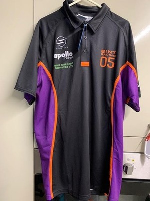 Scimitar Bint Racing Car Apollo Tyres Polo Shirt Size (L) Large