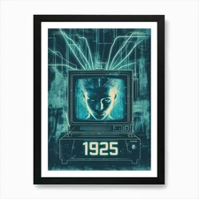 Aihrgdesign A Vintage Technology Po Framed Wall Art Poster Canvas Print Picture