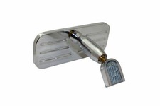 Hot Rod Polished Aluminum Ball Milled 5-12 Inch Rear View Mirror