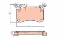 Trw BremsbeläGe Bremsbelagsatz BremsklöTze Vorne GDB2229