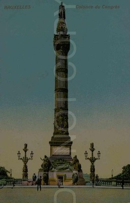 Colonne du Congrès Brüssel Belgien Postkarte um 1910