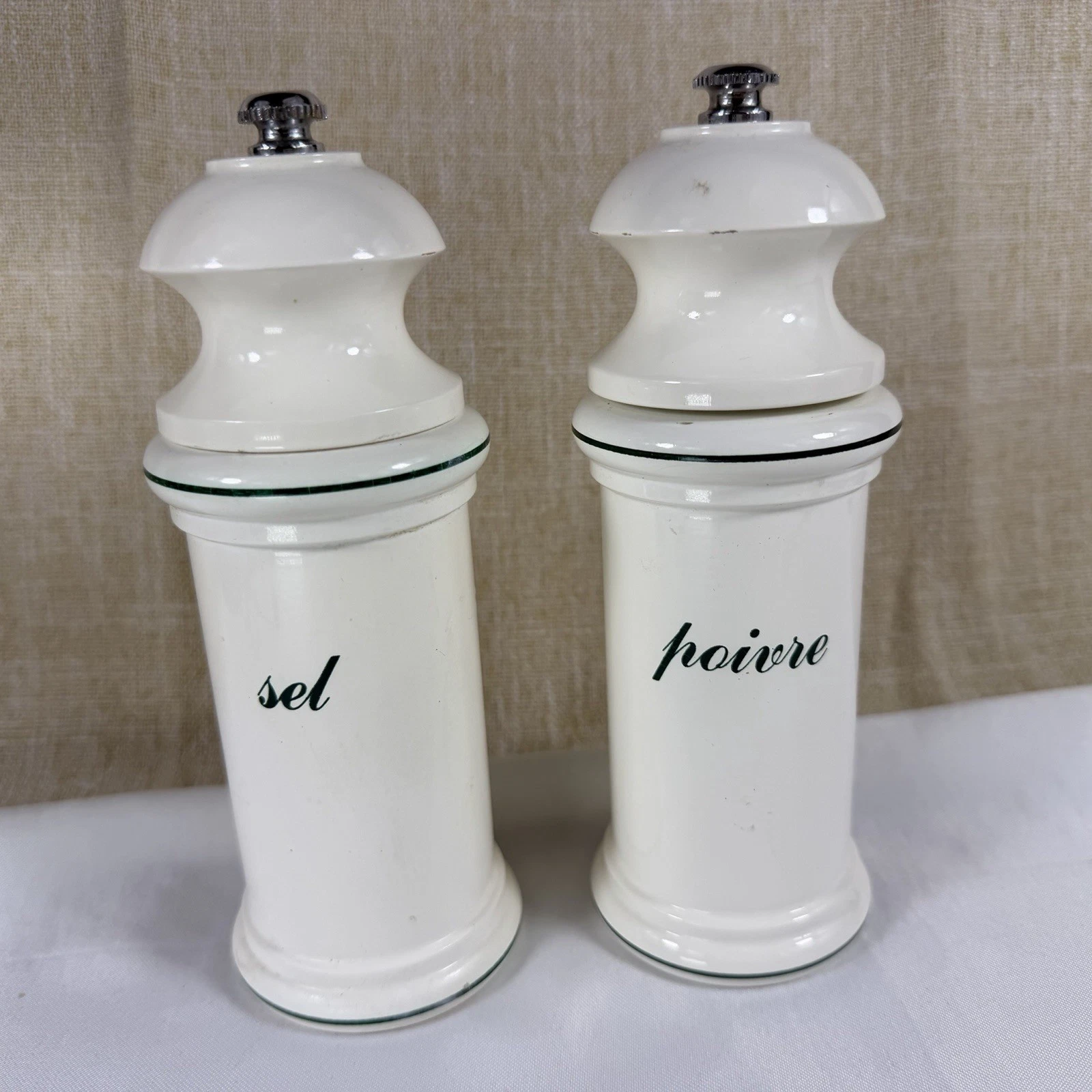Banton by Vic Firth Gourmet Salt & Pepper Wood Grinders Nautical Themed 7"