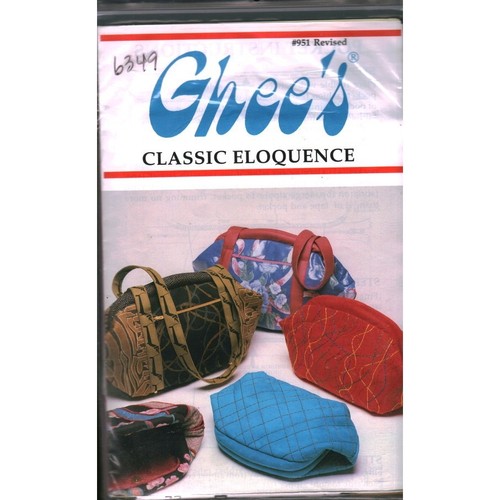 Ghee's Classic Eloquence #951 Revised Handbag Sewing Pattern Bags Pouches Totes
