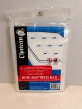 Chateau King Mattress Bag Heavy Duty Plastic Cover Moving Storage Water Resistan