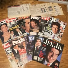 Kennedy Family JFK Jr. Magazine Lot People Newsweek LIFE US News misc newspaper
