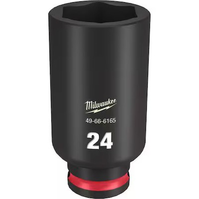 Milwaukee Tool 49-66-6165 24Mm Shockwave Impact Duty 3/8 In. Drive Deep Well 6