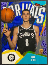 Egor Demin 2025-26 Topps Finest Basketball 73/99 Blue Arrivals RC #A-8