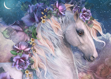 Moon Flower from Diamond Art Club NEW in Sealed Box diamond painting kit