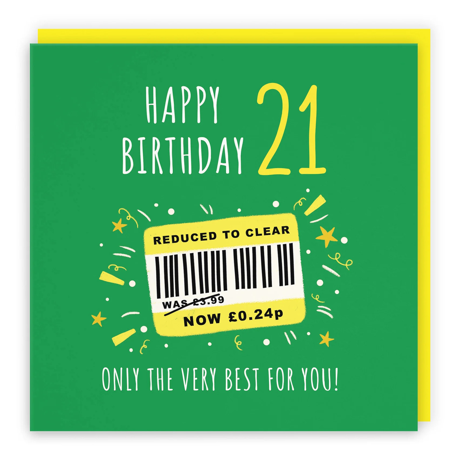 21st Birthday Card Reduced To Clear Moments