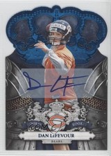 2010 Panini Crown Royale Blue Signatures 28/50 Dan LeFevour #121 Auto 0c2