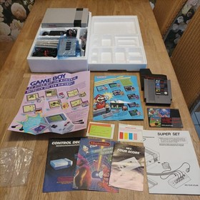 Nintendo Nes Konsole - Super Set - Mario Bros Tetris Soccer - Ovp - Cib - PAL