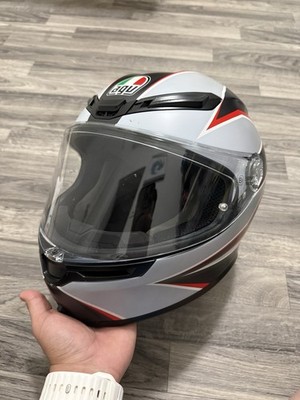 AGV K6- Flash Full Face Helmet Matte Black Gray Red