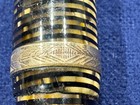 Vtg 1940's Brown W/Gold Pearl Stripes Parker Vacumatic Fountain Pen 14k Nib — photo 5
