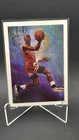 1990-91 NBA Hoops - Art Card Team Checklist Michael Jordan Hall of Famer #358