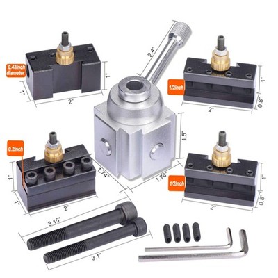 Mini Lathe Tool Post Set, Quick Change, AXA Tool Holder