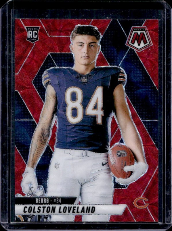 2025 Panini Mosaic Colston Loveland Rookie Variation RC Red Scope Prizm #275