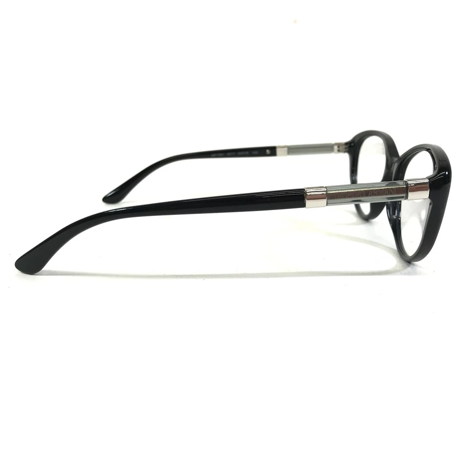 Monturas de gafas Giorgio Armani AR 7061 5017 negro ojo de gato plateado 54-16-140 Foto 4 de 4