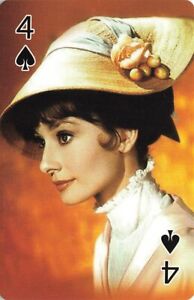 Details about   Audrey Hepburn Single Swap Playing Card 