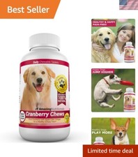 Natural Urinary Tract Support for Dogs   Bacon-Flavored Chewables, 120 Tabs