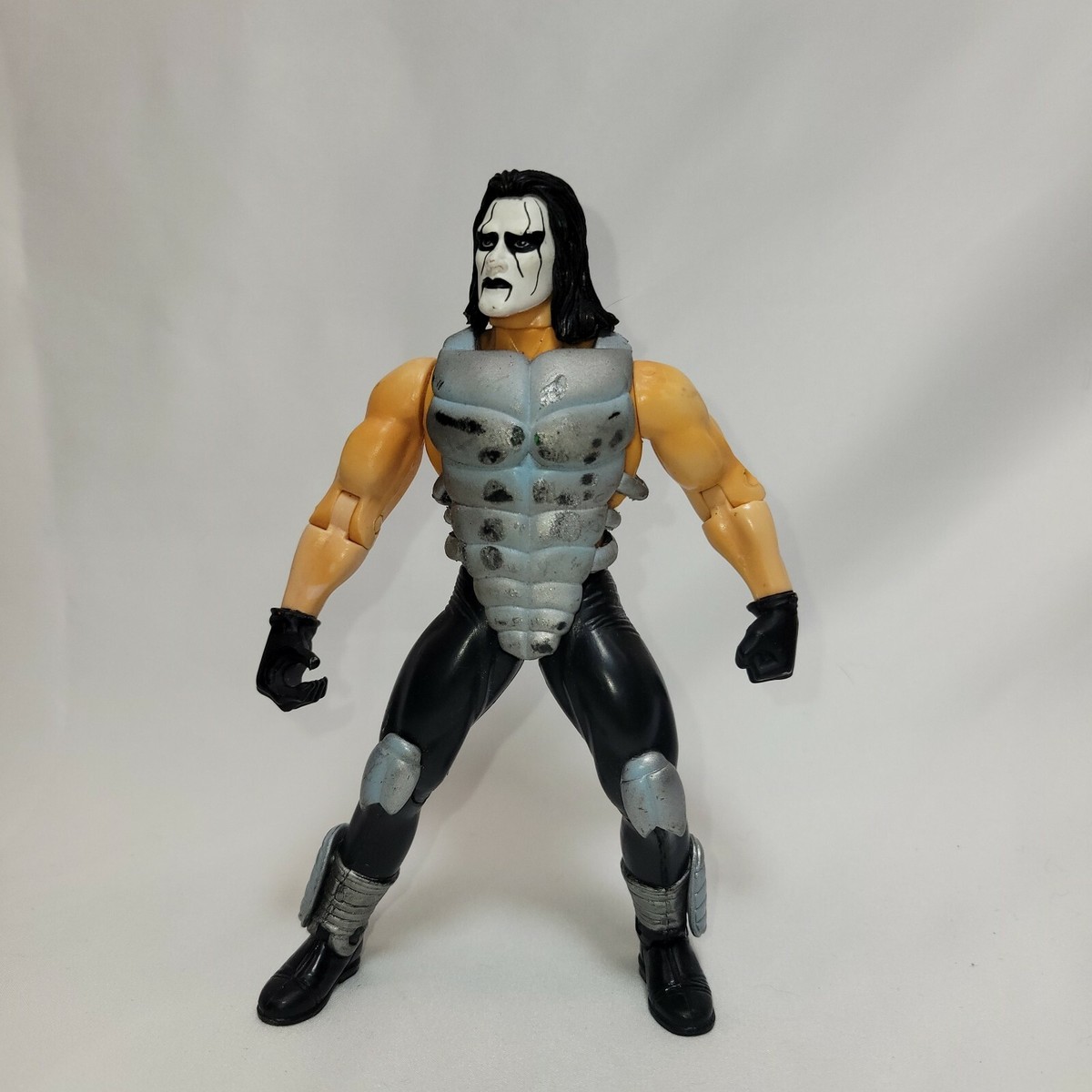 【プロレス】WCW スティング　フィギュア Toy Biz STING WCW Wrestling 1999 Windup Arm Swing Action