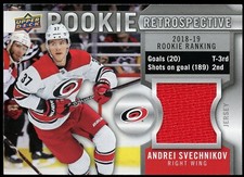 2019-20 Upper Deck Rookie Retrospective Jersey Andrei Svechnikov RR-AS