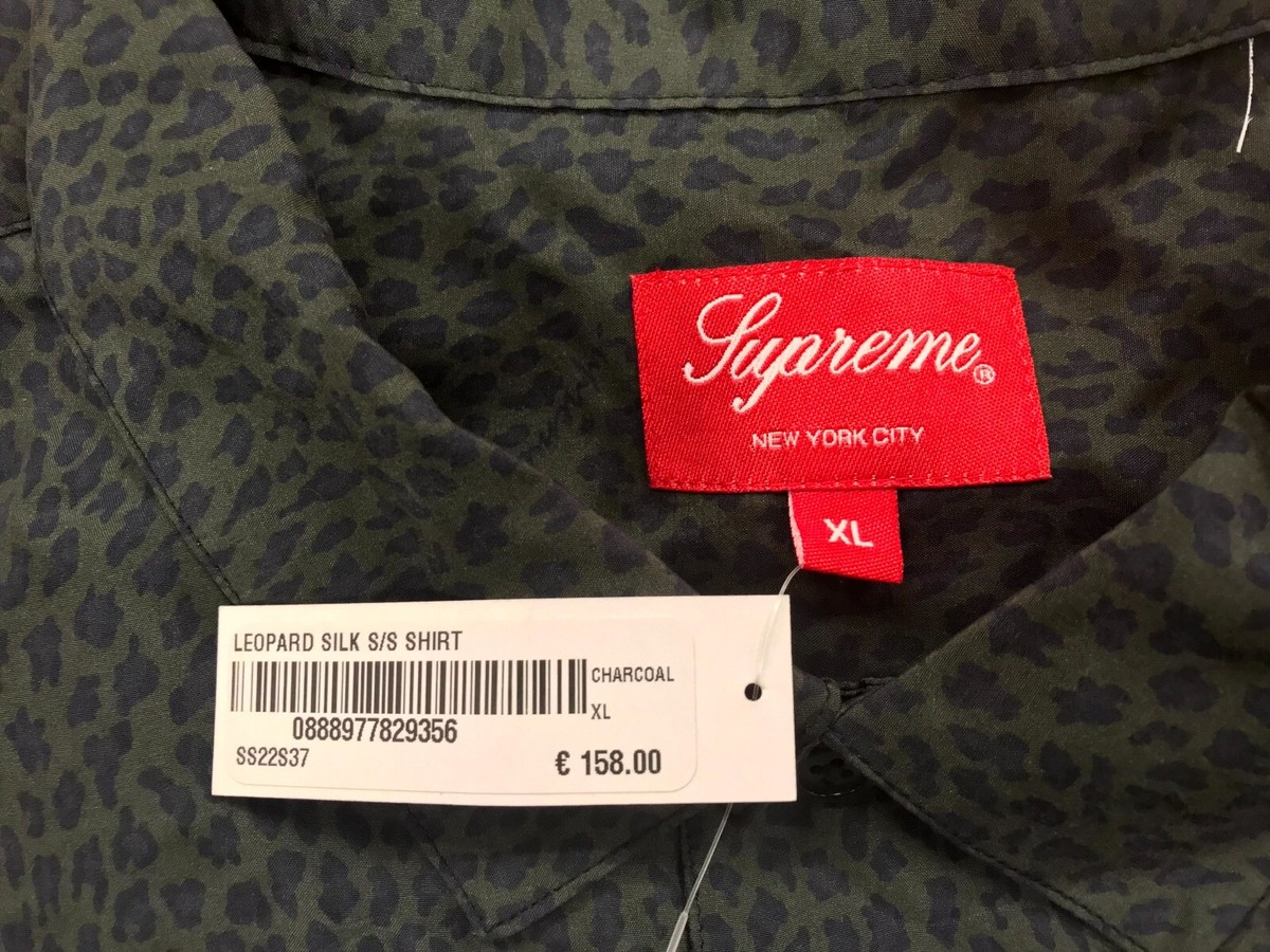 トップス supreme Leopard Silk S/S Shirt Supreme Leopard Silk S S Shirt (SS22) - $158