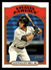 2021 Topps Heritage Minor League #84 Glenallen Hill Jr. Card Visalia Rawhide