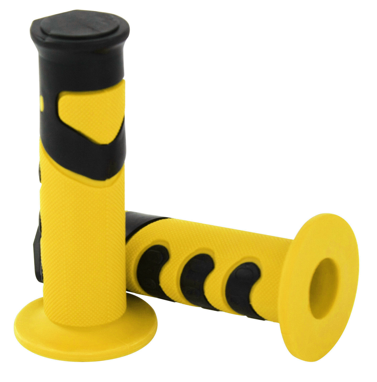 MOTOCROSS GRIPS YELLOW / BLACK FOR SUZUKI RM125 RM250 RMZ250 RMZ450 DRZ MX BIKES