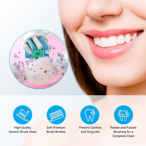 Ersatzkopfbürste für Oral B Floss Action White X-Filaments Zahnbürste, 4 Stück - Bild 5 von 8