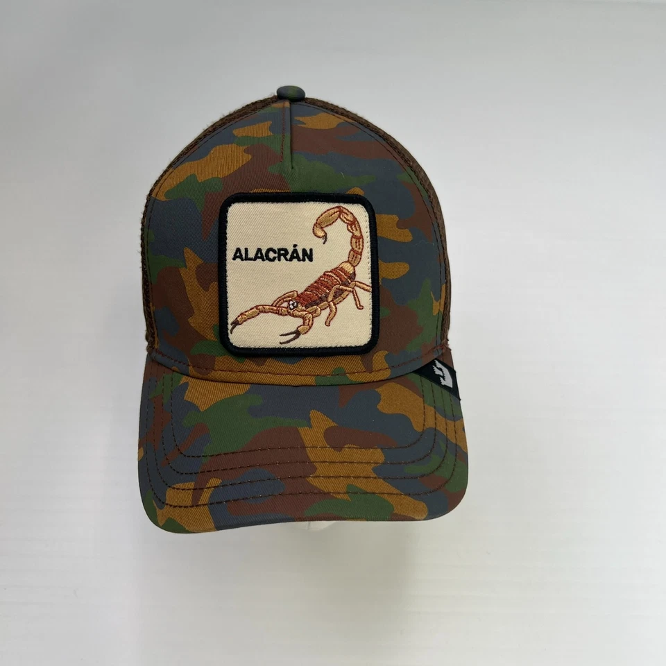 The Farm Hat Men Snap Back Alacran Spell Out Scorpion Street Camo Hype Core Cap - Image 2 of 4