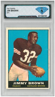 1961 Topps JIM JIMMY BROWN #71   DSG 5 EX