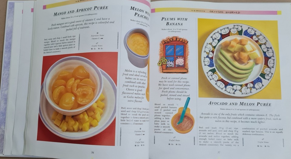 3 Children / Baby Cooking Guide Book Bundle Healthy Eating for Babies