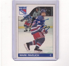 MARK PAVELICH SIGNED 1985-86 O-PEE-CHEE OPC HOCKEY CARD #69 D2021 AUTOGRAPH AUTO