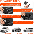 12 Pcs Car Air Mattress Back Seat Inflatable Bed SUV Car Camping Backseat Truck