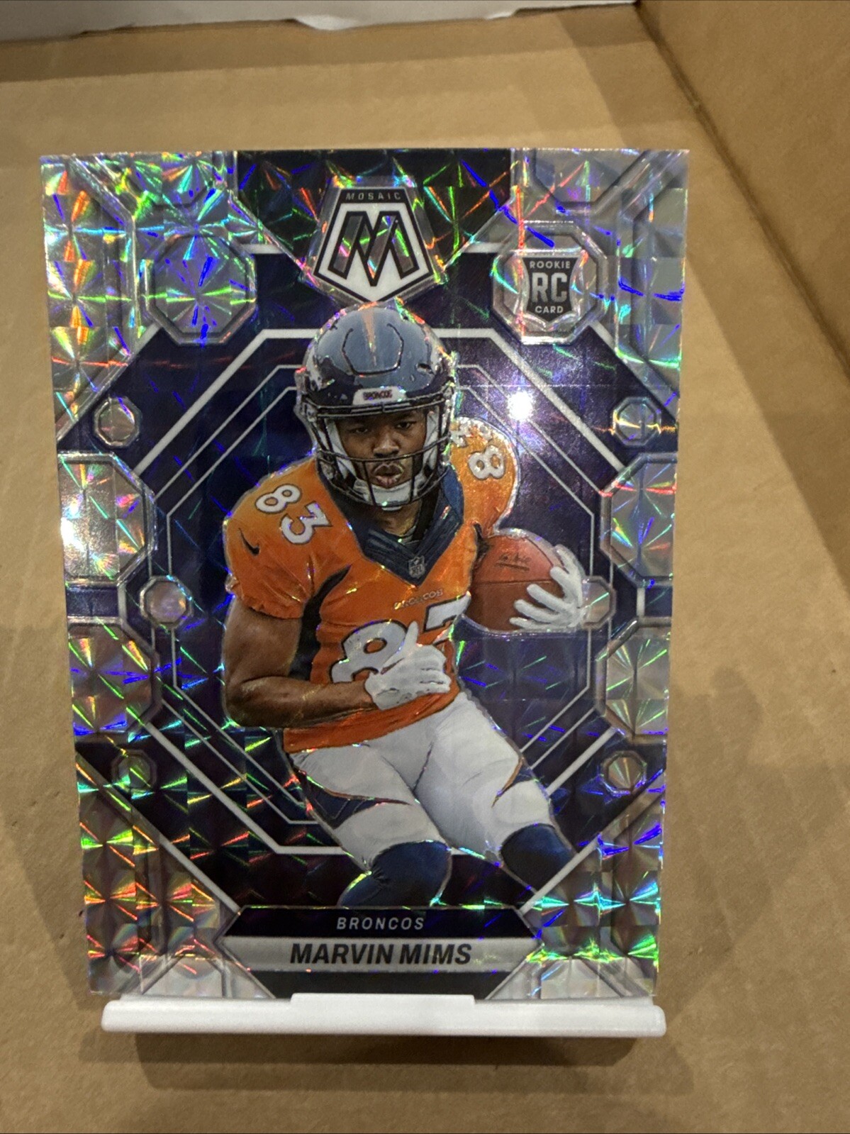 2023 Panini Mosaic - Rookies Mosaic Prizm #346 Marvin Mims (RC)