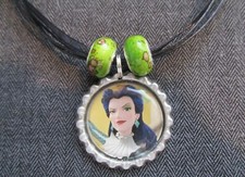 SHURIKI Elena Avalor Villain Antagonist Ribbon Bottle Cap Bling Charm Necklace