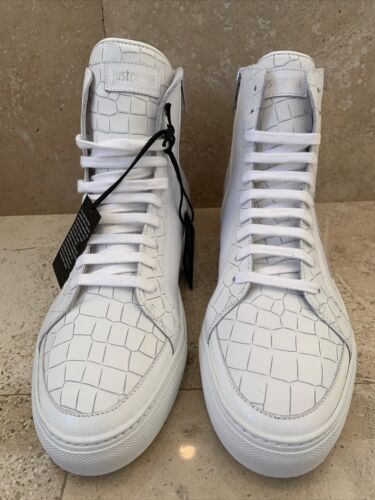 Just Cavalli By Roberto Cavalli High Top White Fashion Sneakers 