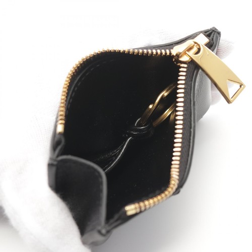 BOTTEGA VENETA Maxi Intrecciato Monedero 681009VCQC48425 Cuero Negro NUEVO - Imagen 3 de 5