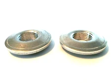 2 Aluminum 1/2"  Weld-On Bung / Flange 1/2-14 Fuel Tank Fitting - 1 3/4" Dia. 