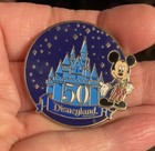 Disney pin 38608 Walt Disney Travel Co Disneyland 50 Mickey Mouse castle stars — photo 2