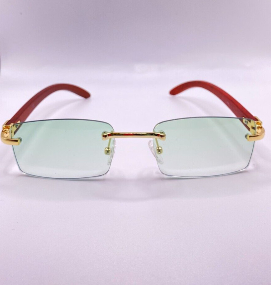 Роскошная зеленая винтажная прямоугольная пластиковая оправа для солнцезащитных очков без оправы 54-20-130 23890₽