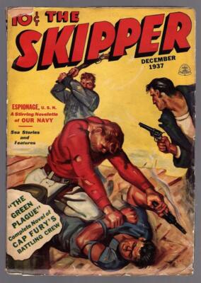 The Skipper Dec 1937 Final Issue, Carl Jacobi, Wallace Brooker - Pulp
