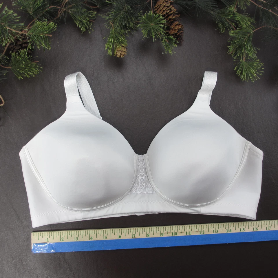 Sujetador Vanity Fair 40D Blanco Cierre Trasero Acolchado Inalámbrico Cierre Ajustable Espalda Foto 2 de 4