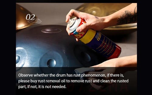 D-minor Handpan Drums 10 Toni 22 Pollici Batteria Musicale Tambor Percussioni Lingua Acciaio - Foto 17 di 21