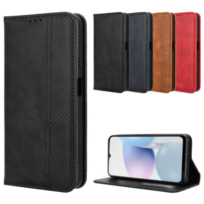 Für Cubot Note 50 Retro Brieftasche Handy Tasche Flip Case Schutz Hülle