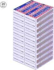 20 Pack Large Matches 5000 Count Strike On Box Bulk Kitchen/Camping/Fire/Candle