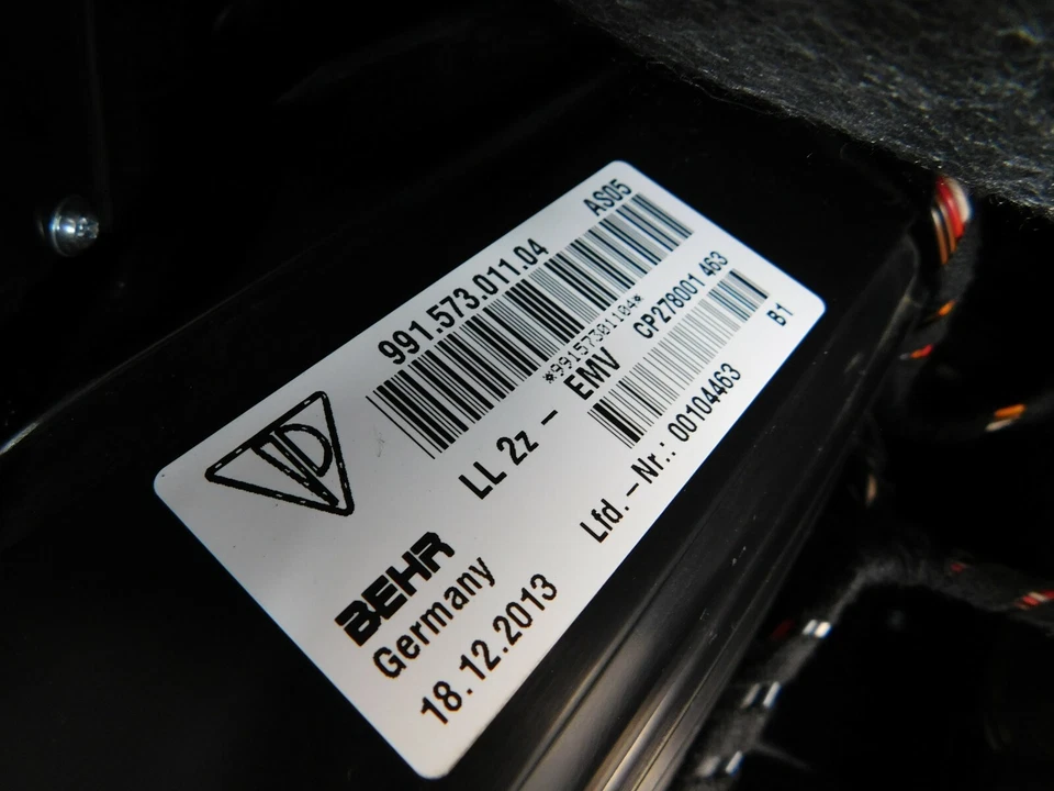 2014 15 16 Porsche 911 Turbo S 991 conjunto de soprador aquecedor A/C #6982 B2 - Imagem 3 de 4